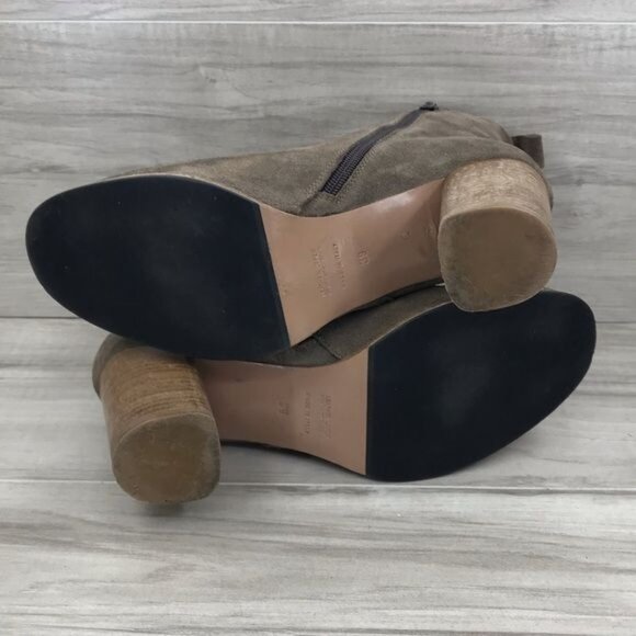 Napoleoni Ankle Boots Womens EU 39 Brown Suede Zip Booties - Picture 10 of 10